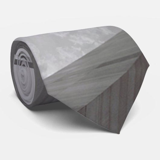 Famous Black White Gray Gateway Arch Design Stropdas (Opgerold)