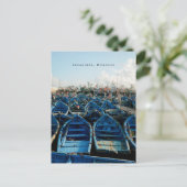 Famous Blue Boats of Essaouira Briefkaart (Staand voorkant)