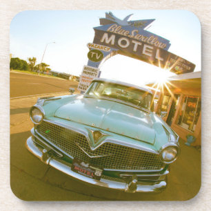 Famous Blue Swallow Motel aan Route 66 Bier Onderzetter