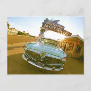 Famous Blue Swallow Motel aan Route 66 Briefkaart