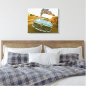 Famous Blue Swallow Motel aan Route 66 Canvas Afdruk (Insitu (Slaapkamer))