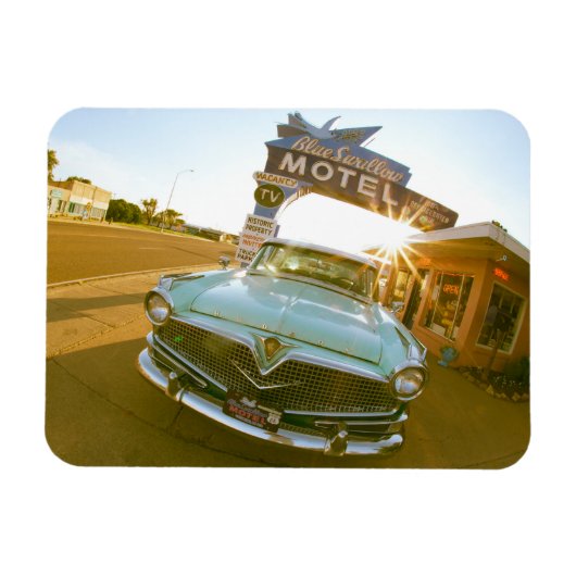 Famous Blue Swallow Motel aan Route 66 Magneet (Horizontaal)
