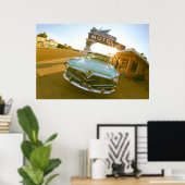 Famous Blue Swallow Motel aan Route 66 Poster (Thuiskantoor)