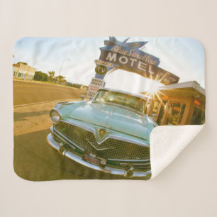 Famous Blue Swallow Motel aan Route 66 Sherpa Deken
