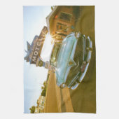 Famous Blue Swallow Motel aan Route 66 Theedoek (Verticaal)
