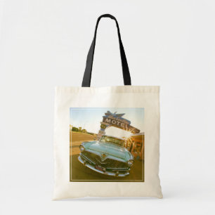 Famous Blue Swallow Motel aan Route 66 Tote Bag