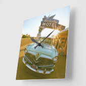 Famous Blue Swallow Motel aan Route 66 Vierkante Klok (Hoek)