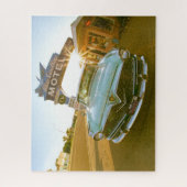 Famous Blue Swallow Motel on Route 66 Legpuzzel (Verticaal)