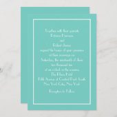 Famous Blue Wedding Uitnodiging (Voorkant / Achterkant)