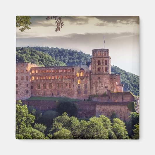 Famous castle ruins, Heidelberg, Duitsland Magneet (Voorkant)