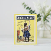 Famous Chocolat Menier vintage poster Briefkaart (Staand voorkant)