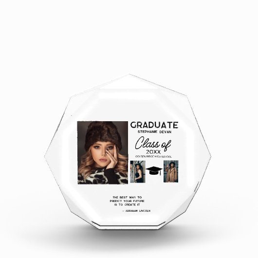 Famous citaat grad foto blok - gepersonaliseerd ca (Voorkant)