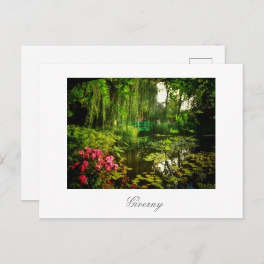 Famous Claude Monet Giverny Pond Lilies Briefkaart (Voorkant / Achterkant)
