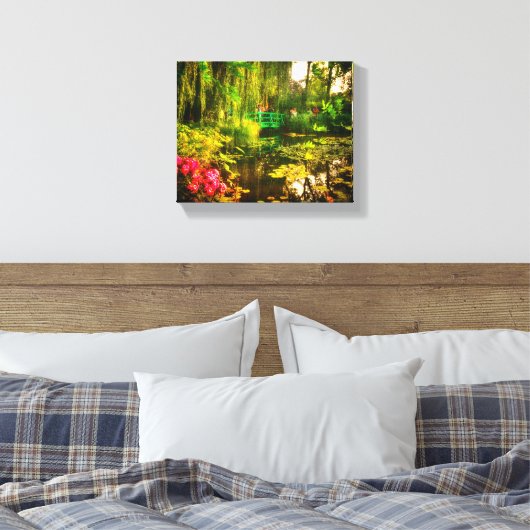 Famous Claude Monet Giverny Pond Lilies Canvas Afdruk (Insitu (Slaapkamer))