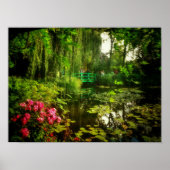 Famous Claude Monet Giverny Pond Lilies Poster (Voorkant)