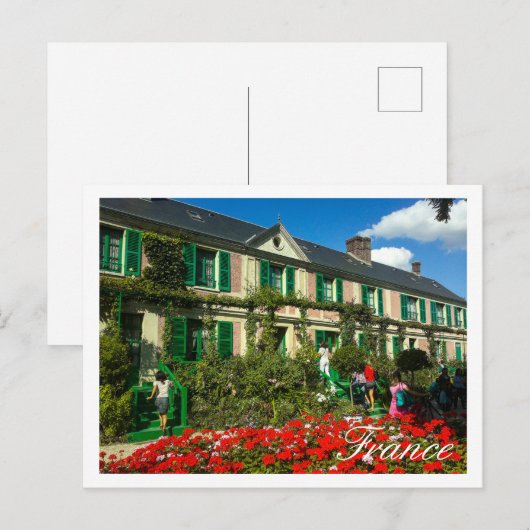 Famous Claude Monet Giverny Residence Frankrijk Briefkaart (Voorkant / Achterkant)