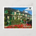 Famous Claude Monet Giverny Residence Frankrijk Briefkaart<br><div class="desc">Bekende Claude Monet Giverny, Franse Architectuur / Life / Cityscape / Briefkaart voor gebouwen / Kaart om uw collectie van reismemorabilia aan te vullen. Een gave/een cadeau voor iedereen die van unieke persoonlijke designobjecten houdt, positieve afbeeldingen, feestdagen, reizen, Europa, populaire bestemmingen, Frans thema, liefhebbende kleuren, drukke prints, enz. Onderzoek, reizen,...</div>