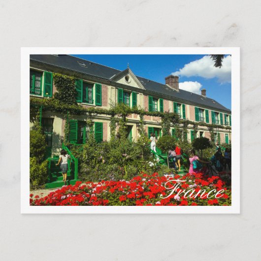 Famous Claude Monet Giverny Residence Frankrijk Briefkaart (Voorkant)