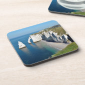 Famous cliffs of Etretat in France Bier Onderzetter (Linkerzijde)