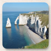 Famous cliffs of Etretat in France Bier Onderzetter (Voorkant)