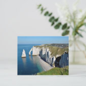 Famous cliffs of Etretat in France Briefkaart (Staand voorkant)