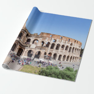 Famous Colosseum in Rome, Italië Cadeaupapier