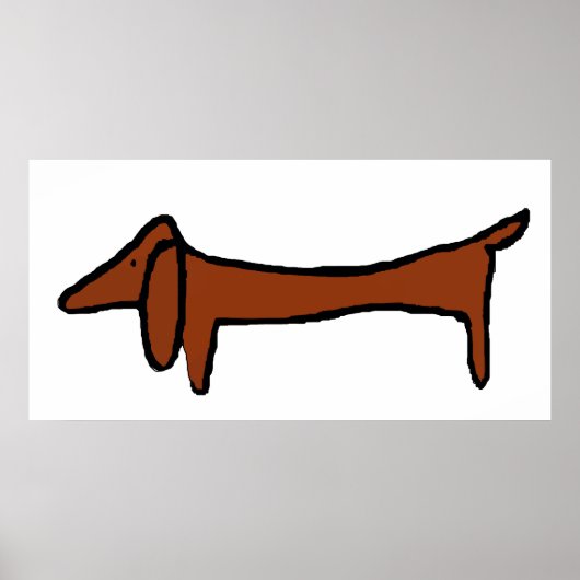 Famous Dachshund Poster (Voorkant)
