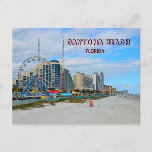 Famous Daytona Beach Florida Briefkaart (Voorkant)