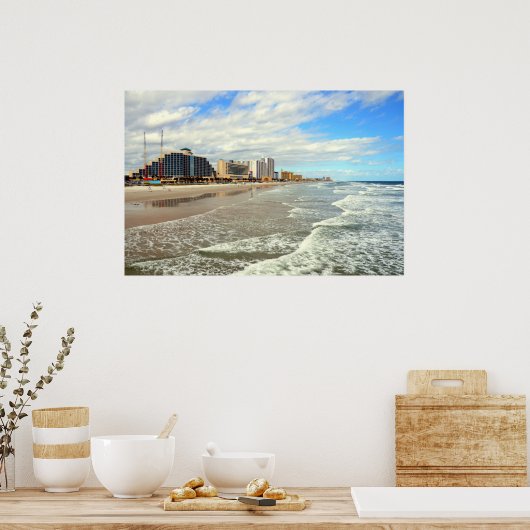Famous Daytona Beach, Florida Poster (Keuken)