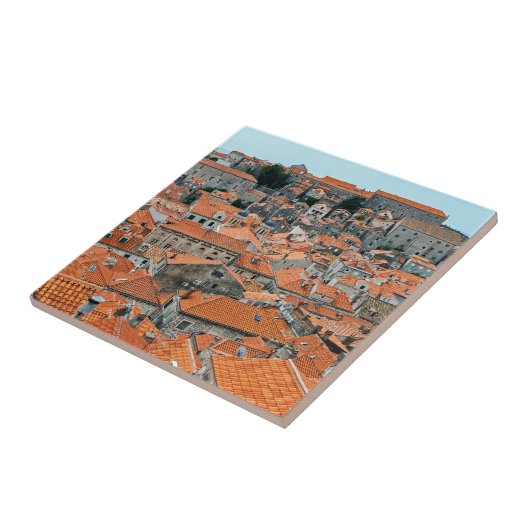 Famous Dubrovnik Old Town daves - Dalmatia, Kroati Tegeltje (Zijkant)