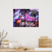 Famous Flamingo Poster (Keuken)