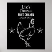 "Famous Fried Chicken"-Poster Poster (Voorkant)
