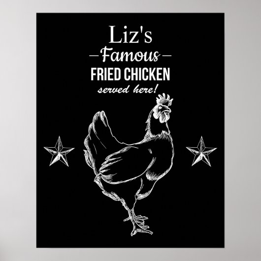 "Famous Fried Chicken"-Poster Poster (Voorkant)