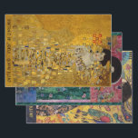 FAMOUS GUSTAV KLIMT PORTRAIT ART DECOUPAGE INPAKPAPIER VEL<br><div class="desc">Drie van de beroemdste werken van de Oostenrijkse symboliekartiest Gustav Klimt. Voor de dunner opties van het tissuepapier zie de collectie SalvageScapes PORTRAIT STIJL.</div>
