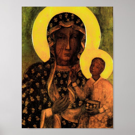 Famous Icon Madonna van Czestochowa Poster (Voorkant)