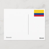 Famous Items of Colombia with Flag Briefkaart (Achterkant)