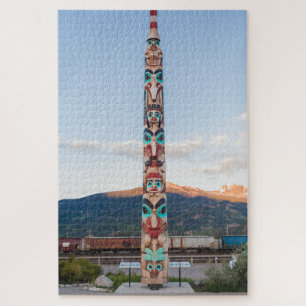 Famous Jasper Native American Totem, Canada Legpuzzel