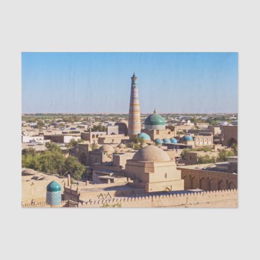 Famous Khiva - Uzbekistan Tissuepapier (Voorkant)