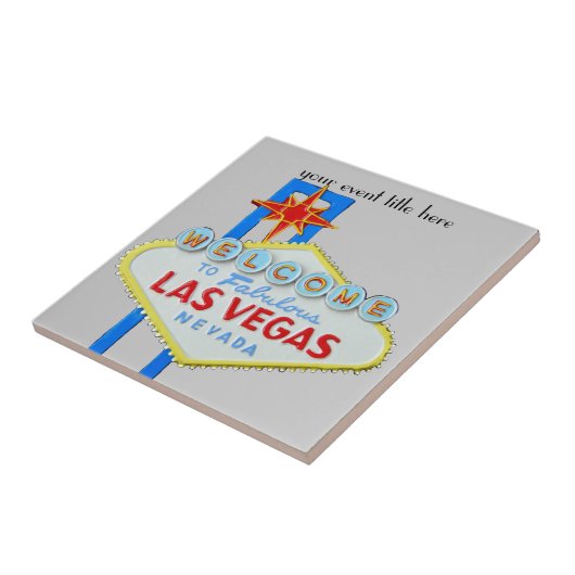 Famous Las Vegas Sign Tegeltje (Zijkant)
