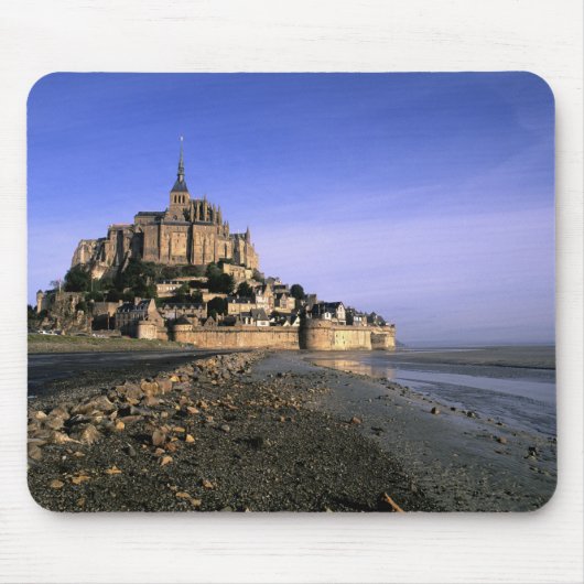 Famous Le Mont St. Michel Island Fortress in Muismat (Voorkant)