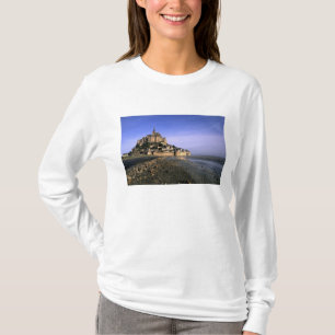 Famous Le Mont St. Michel Island Fortress in T-shirt