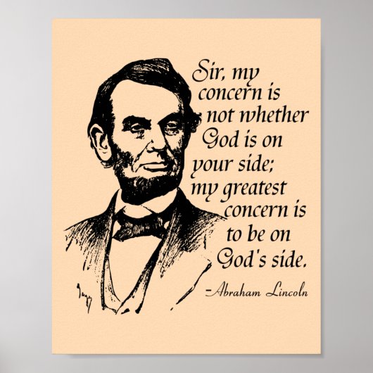 Famous Lincoln Quote Poster (Voorkant)