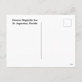 Famous Magnolia Ave St. Augustine, Florida Feestdagenkaart (Achterkant)