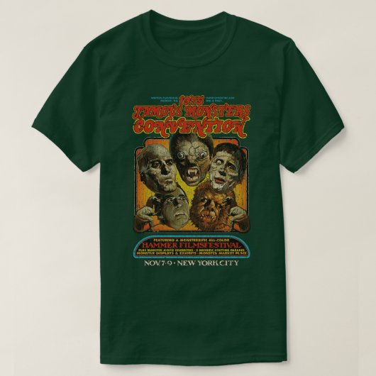 Famous Monsters Convention 1975 T-shirt (Design voorkant)