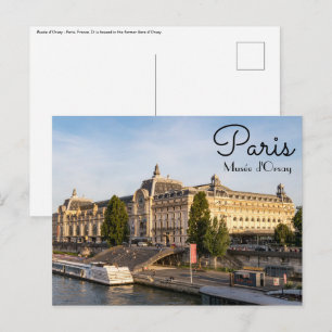 Famous Musée d'Orsay - Parijs, Frankrijk, Europa Briefkaart
