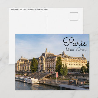 Famous Musée d'Orsay - Parijs, Frankrijk, Europa Briefkaart