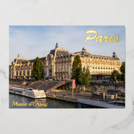 Famous Musée d'Orsay - Parijs, Frankrijk, Europa Folie Feestdagenkaart