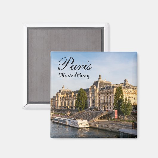 Famous Musée d'Orsay - Parijs, Frankrijk, Europa Magneet (Voorkant / Achterkant)