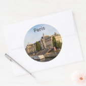 Famous Musée d'Orsay - Parijs, Frankrijk, Europa Ronde Sticker (Envelop)