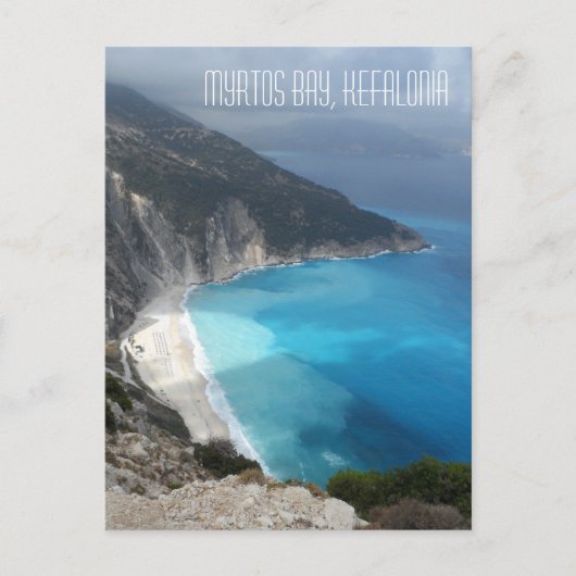 Famous Myrtos Bay Kefalonia Briefkaart (Voorkant)